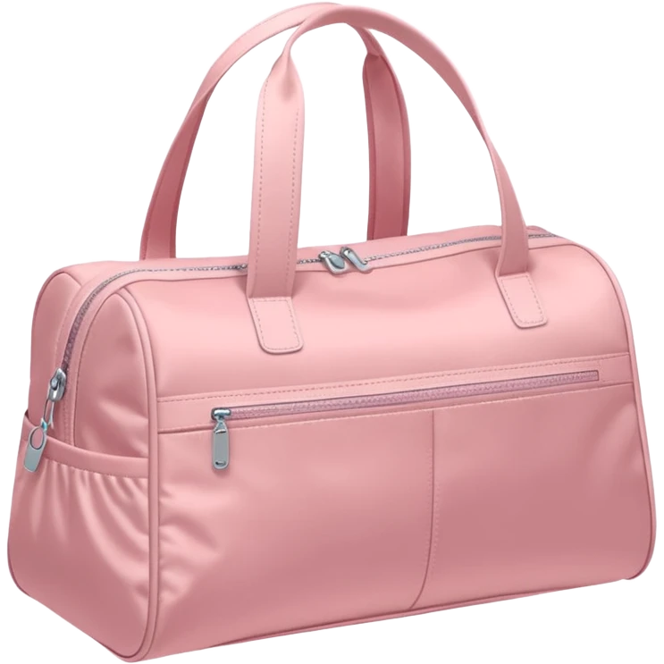 Pastel pink gym bag emoji
