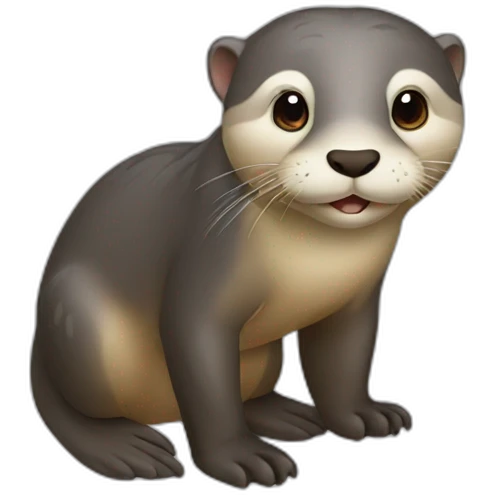Loutre sur éléphant emoji