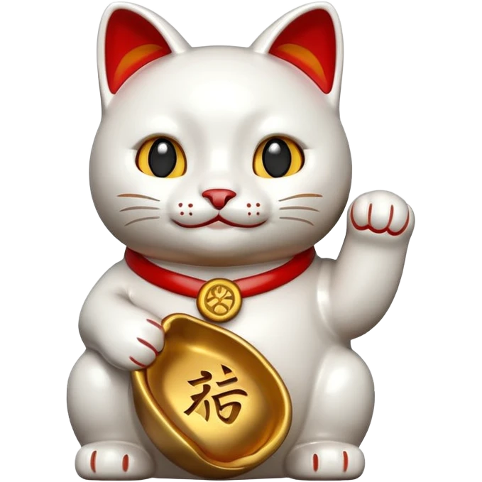 Lucky cat emoji