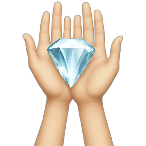 two hands shaped like a diamond emoji