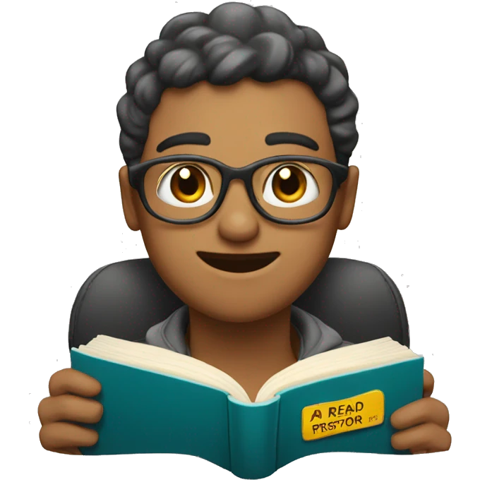 read a book person emoji
