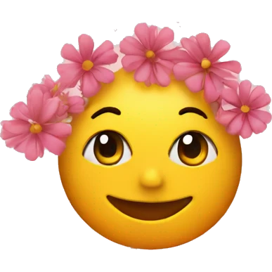 knice with flowers emoji