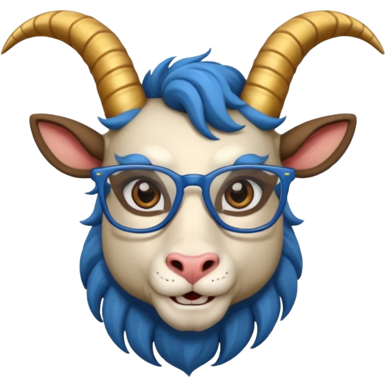 Capricorn with glasses emoji