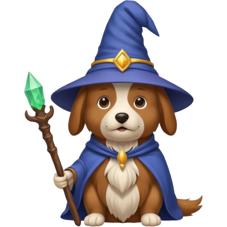 Dog wizard emoji
