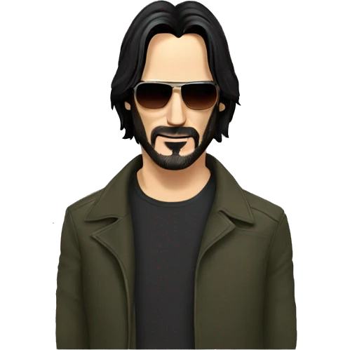 Keanu Reeves with Sunglasses emoji