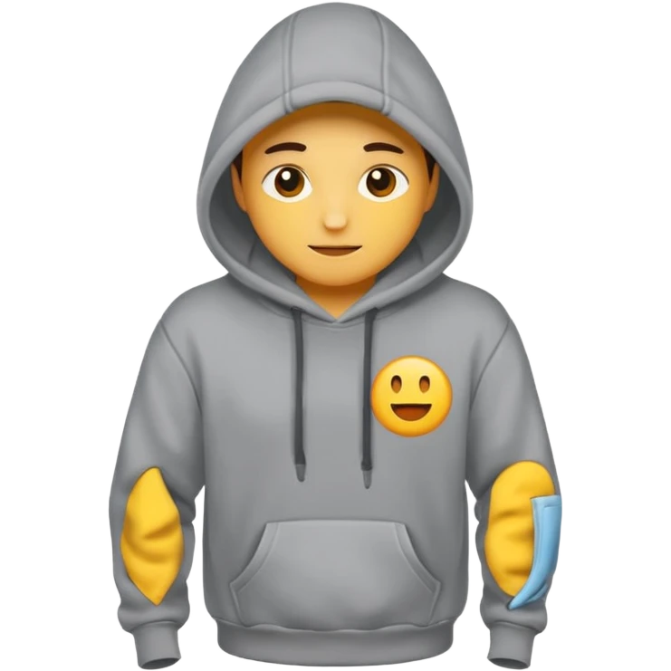 grey hoodie cloth emoji