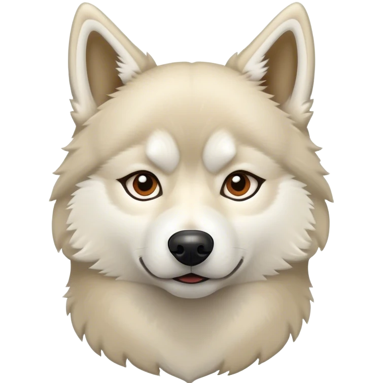 Beige Husky  emoji