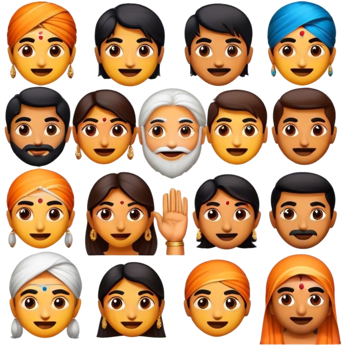 Cinematic Realistic Bollywood Pop Culture Emoji, featuring an energetic portrayal of Indian cinema rendered with dynamic textures and lively, colorful lighting. emoji