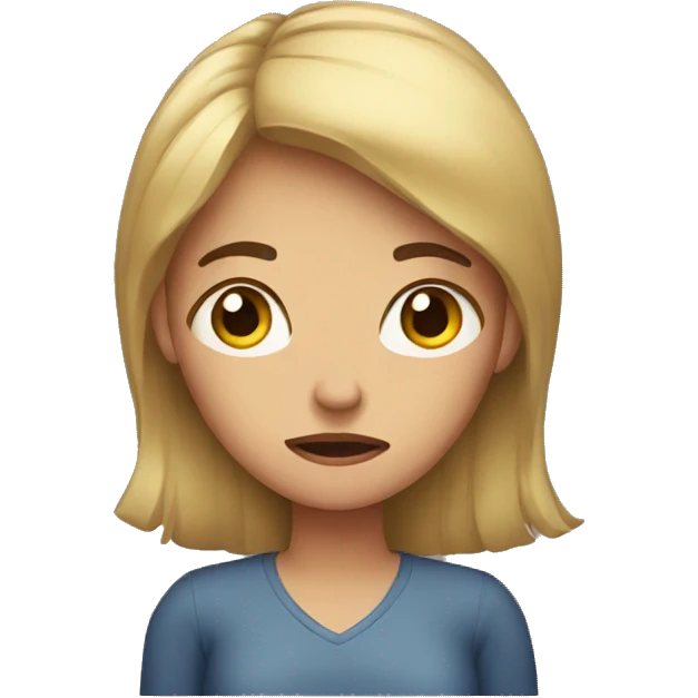 woman worry emoji