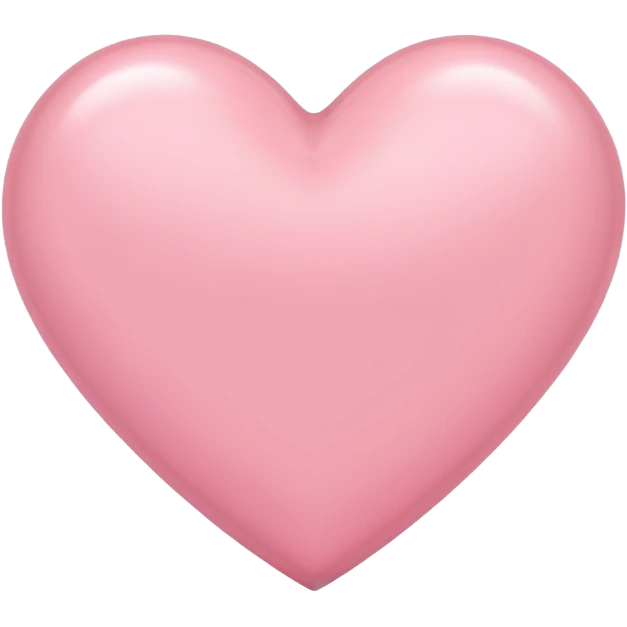 Light pink heart emoji
