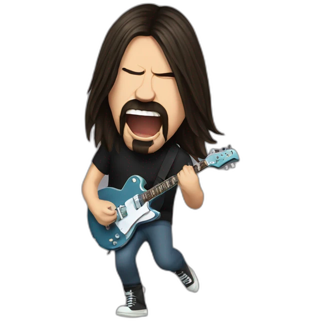 dave grohl head banging emoji