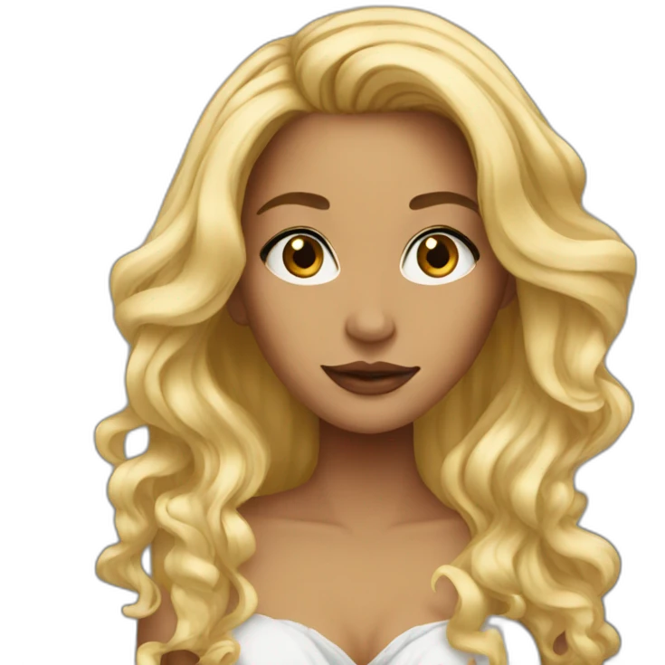 Vanessa blonde emoji