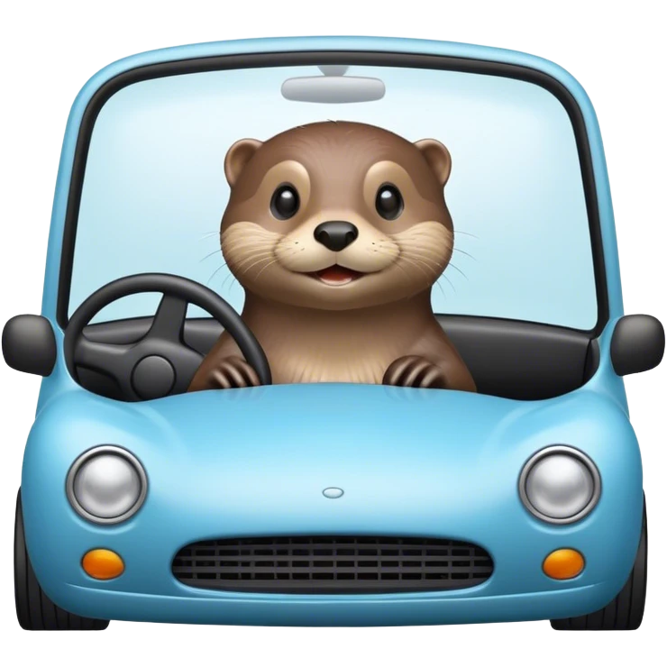 Otter driving  emoji