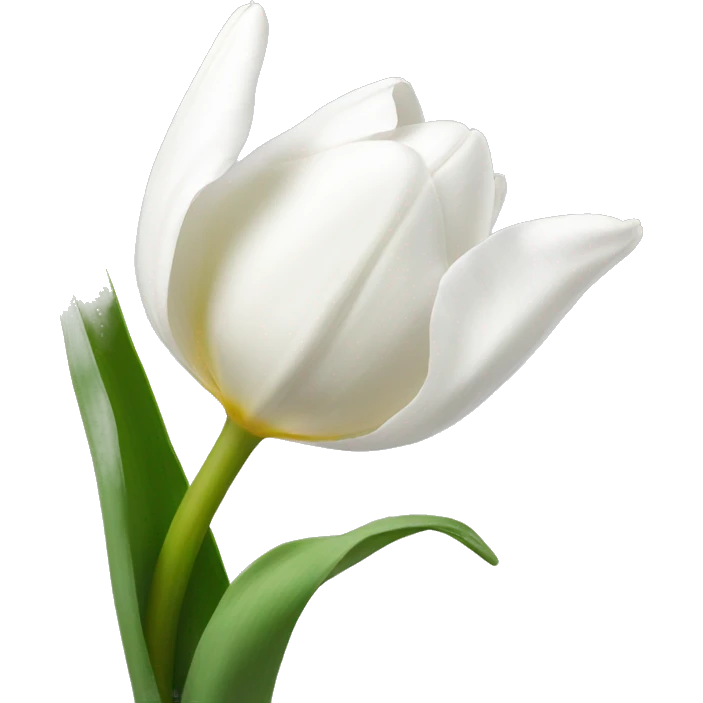 white tulip emoji