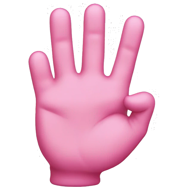 Pink ok sign emoji
