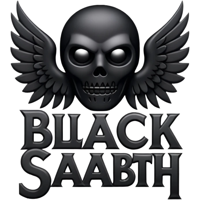 BLACK SABBATH TEXT LOGO emoji