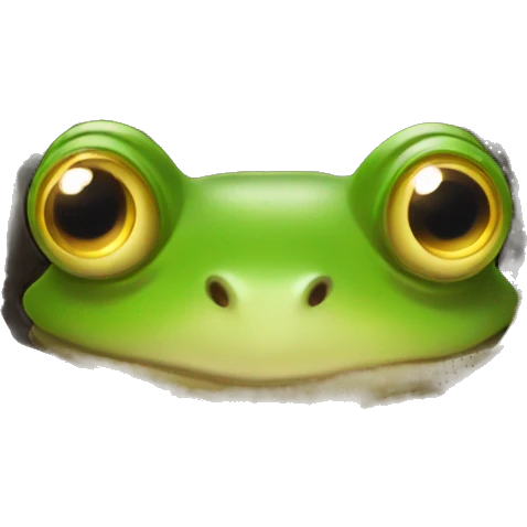 Frog in a nest emoji