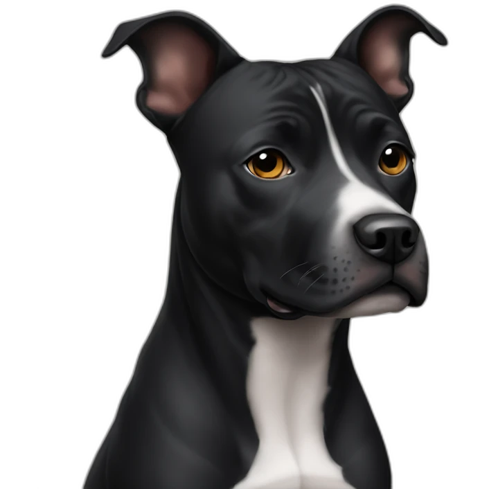Black female staffy emoji