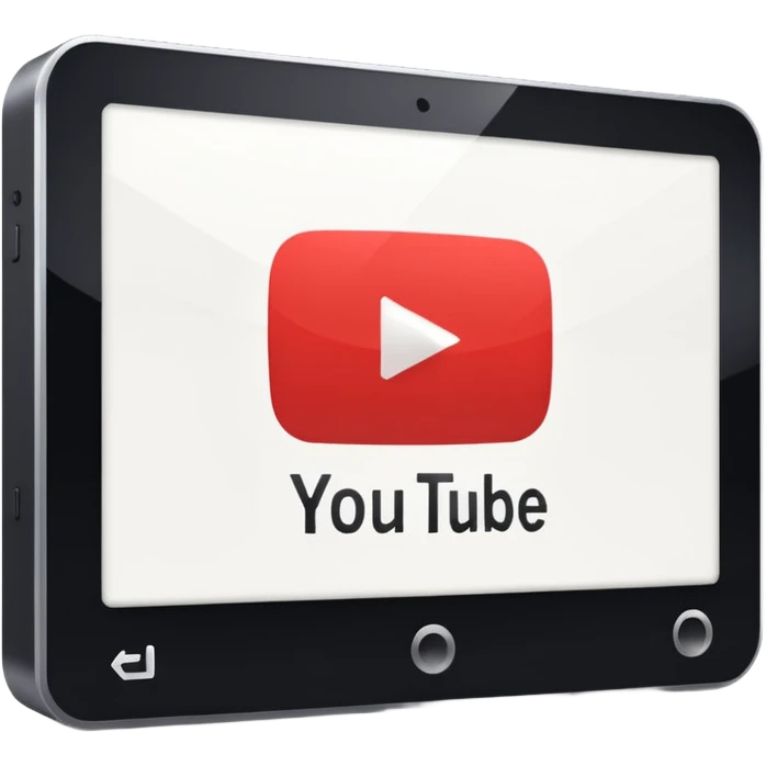 YouTube video being played on a player emoji