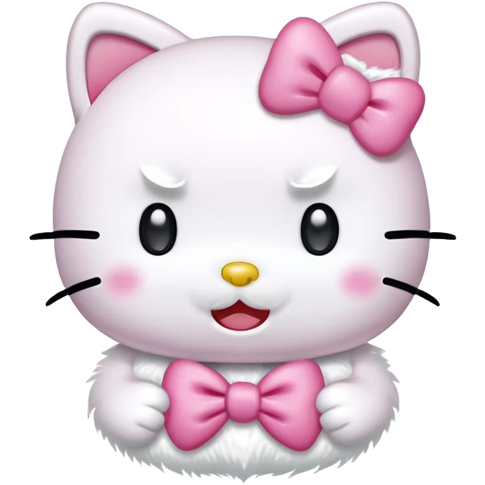 Crying laughing hello kitty  emoji