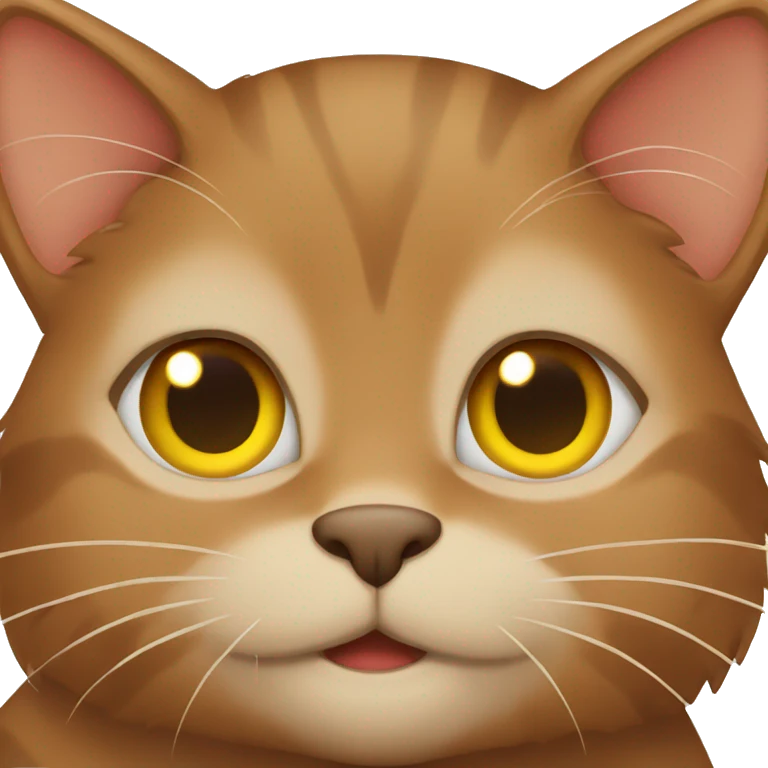 Brown cat  emoji