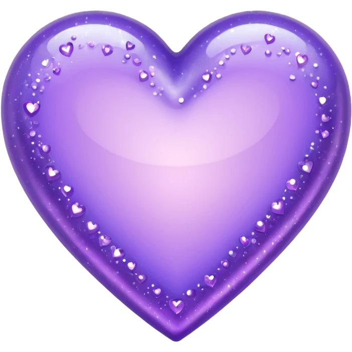 lavender heart with a sparkle effect emoji