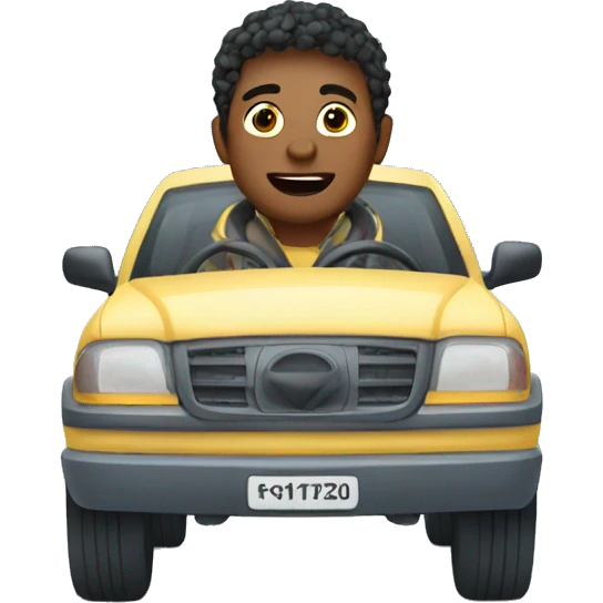 driving in the snow forest emoji