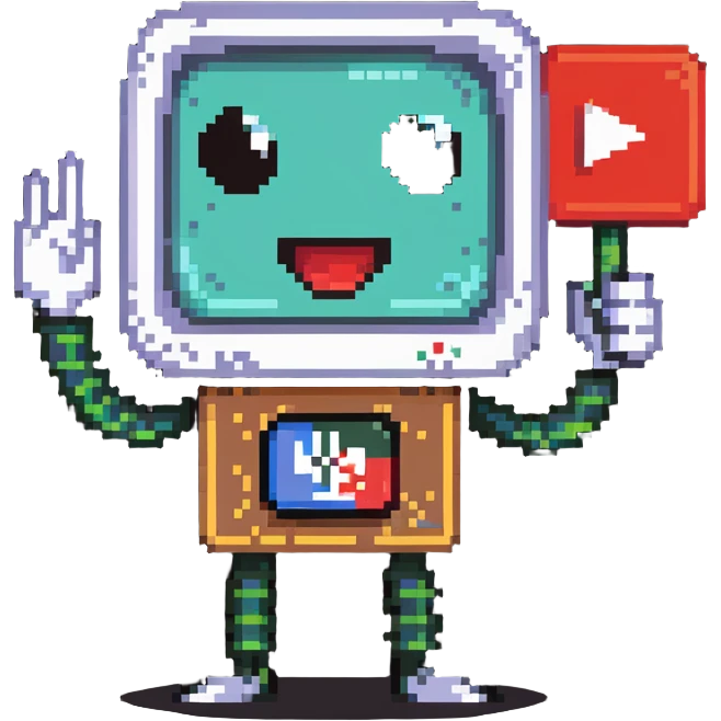 lottery scratcher ticket mascot with a YouTube play button, energetic vibe emoji