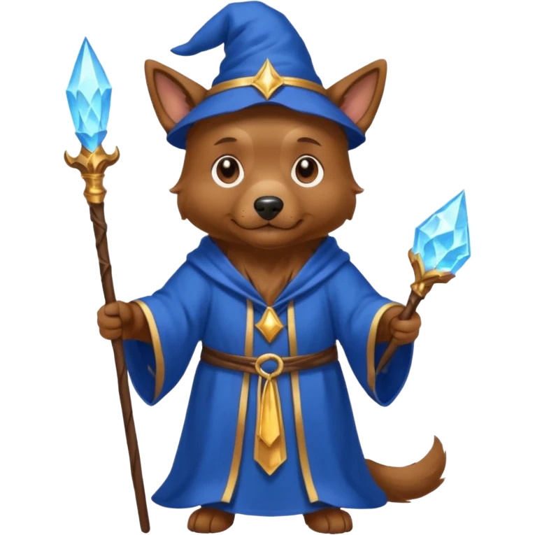 Dog wizard emoji