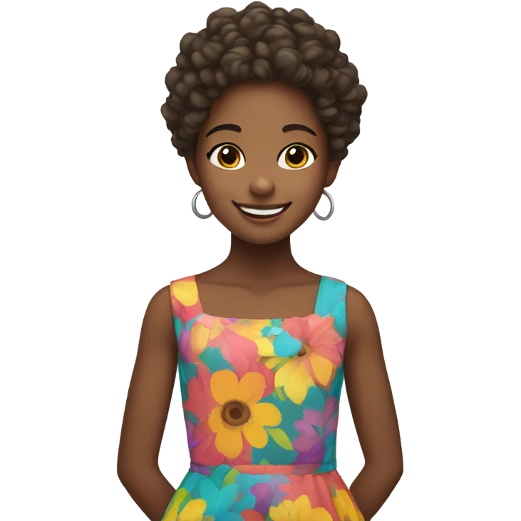 Black girl emoji