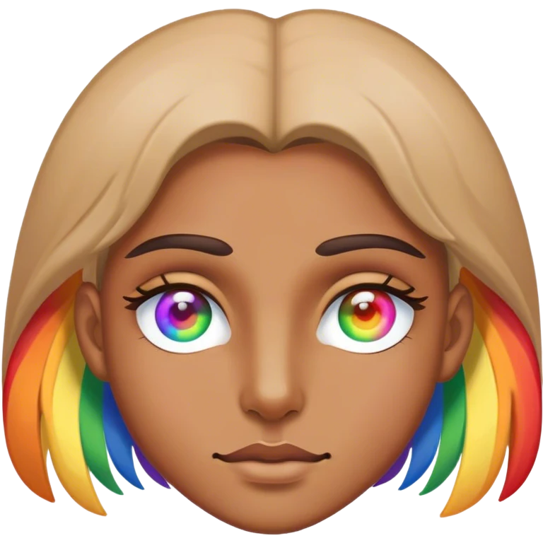 rainbow eye emoji