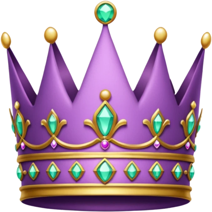 light purple crown emoji