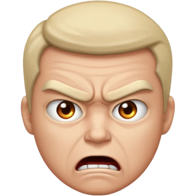 Angry but can't express anger just staring emoji