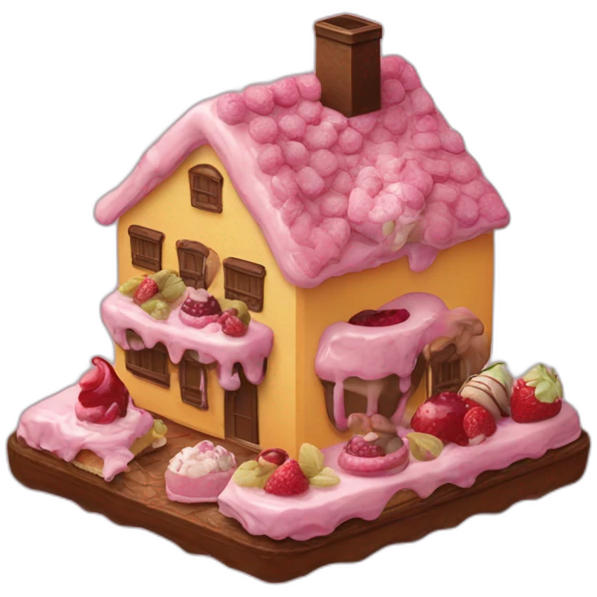 HOUSE MADE OF DIFFENT DESSERTS emoji
