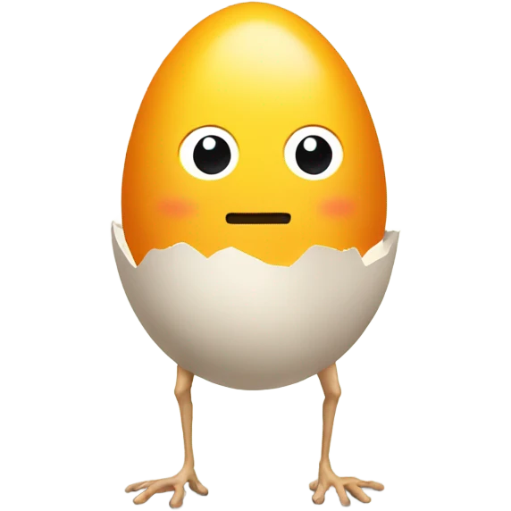 Egg with legs emoji