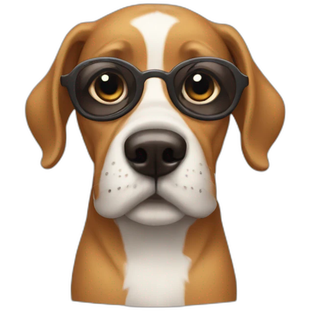 Snob dog emoji