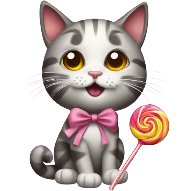 Cat with lollipop  emoji