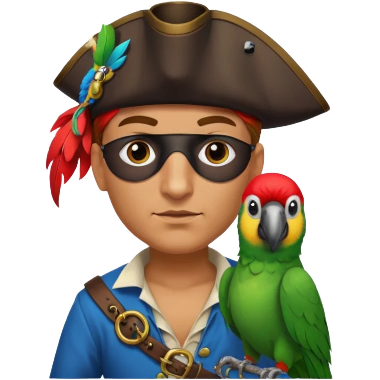 pirate and parrot emoji