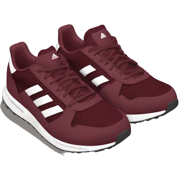 adidas burgundy running shoes emoji