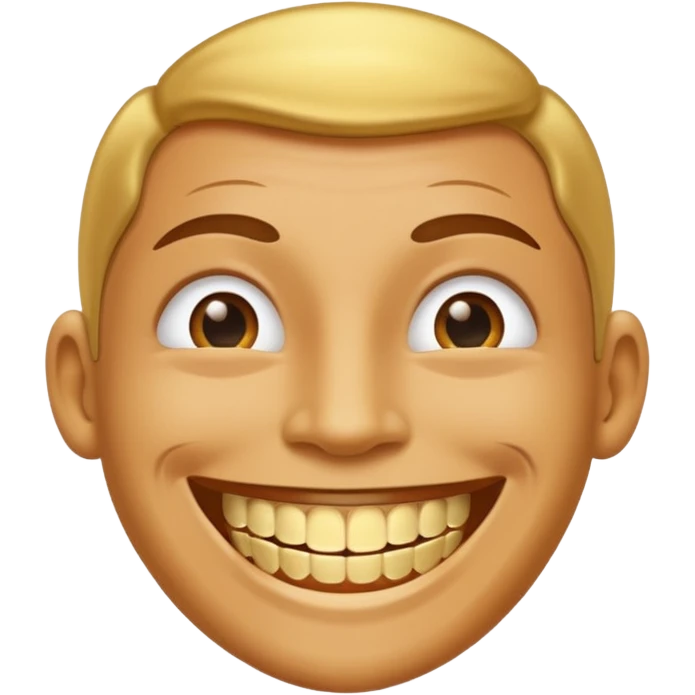 Smile with gold teeth  emoji