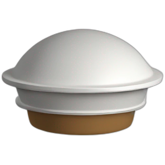 dipper dome, white, round dome, cottage emoji