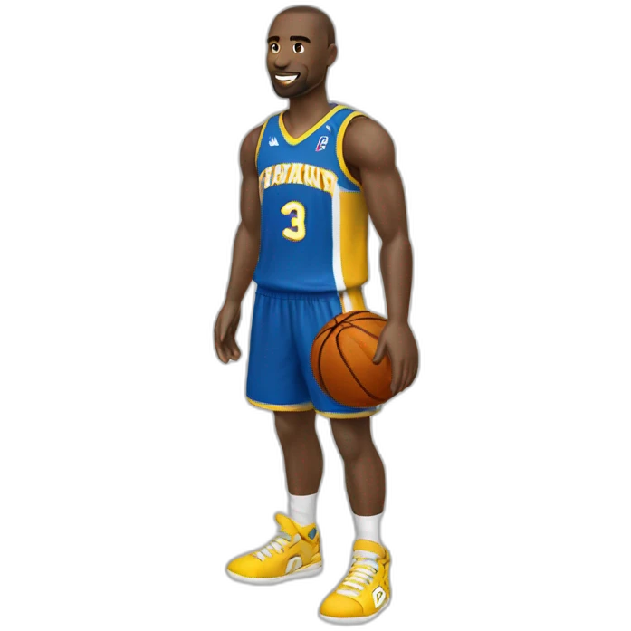 Basketteur peau blanc maillot 13 emoji
