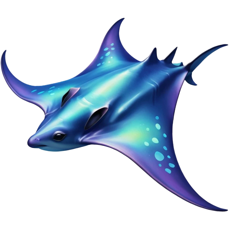 iridescent manta ray emoji