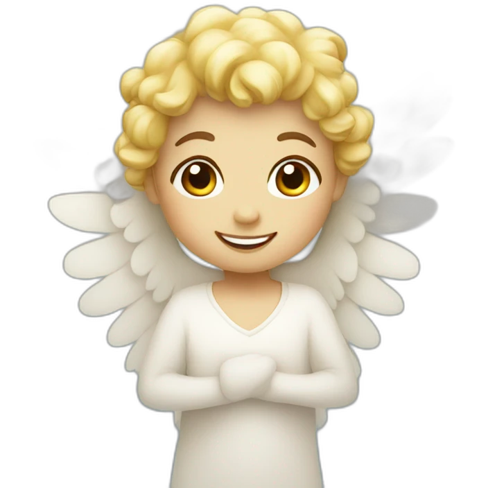happy angel emoji