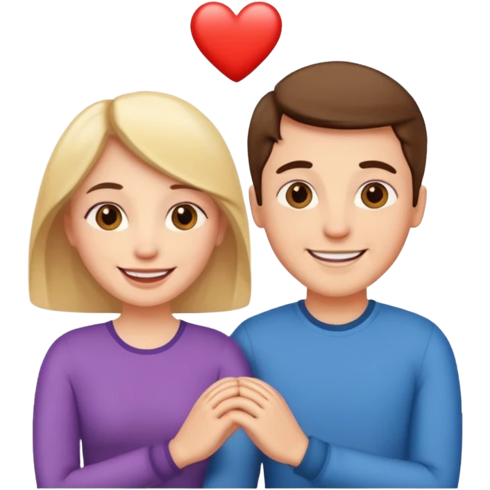couple in love talking emoji