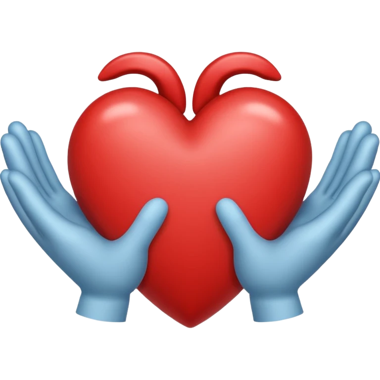 Heart hands emoji