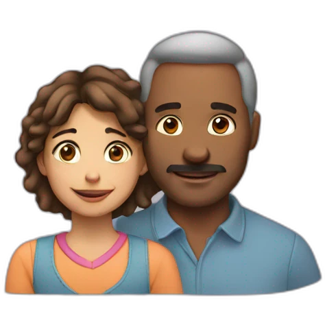 Father and daughter emoji