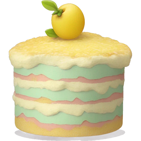 Pastel de árvore emoji