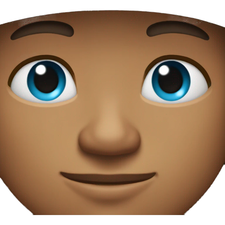 Tan guy wearing cyan hat and grey hoodie brown eyes and nose ring on left side of nose emoji