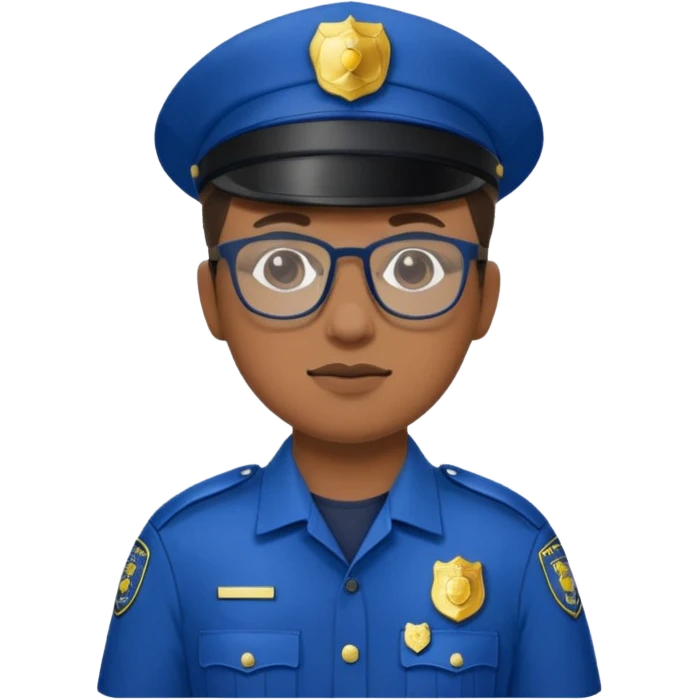 glasses police emoji